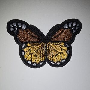 Embroidered Butterfly Patch Multicolored NWOT unbranded